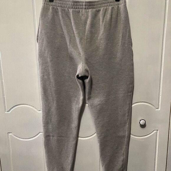 Champion Sweatpants Boys  XL Gray Jogger Logo Spell Out Tapered Stretch - Picture 6 of 9